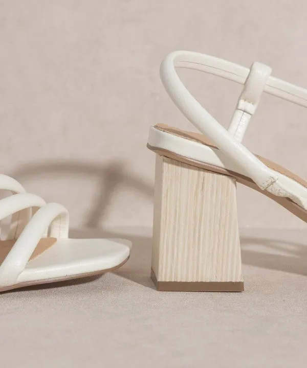 Strappy Block Heels