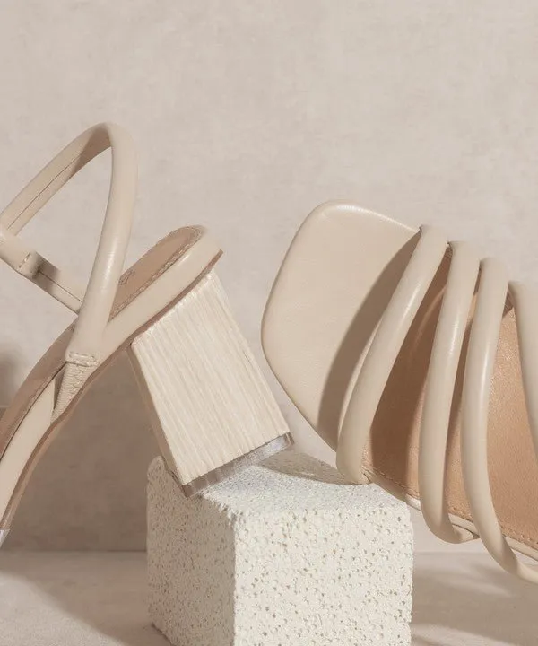 Strappy Block Heels