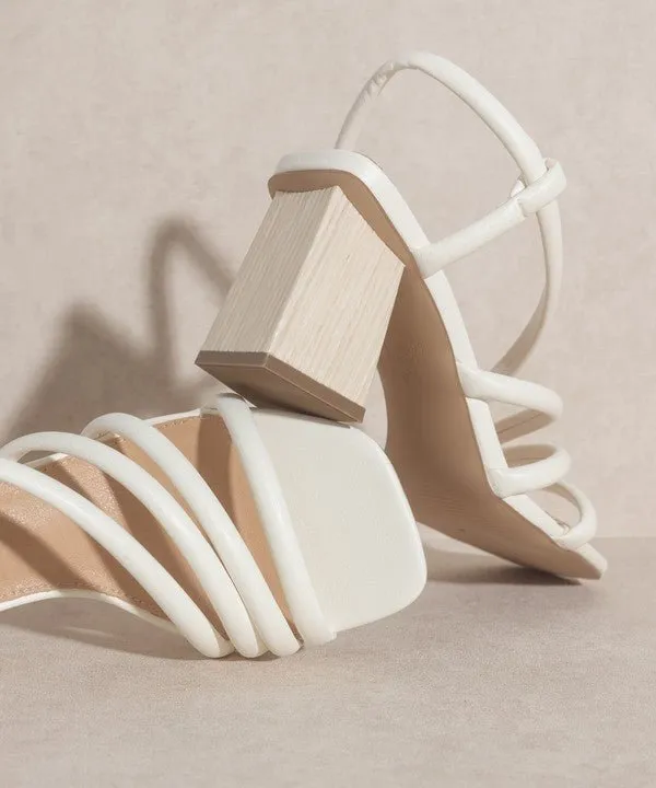 Strappy Block Heels