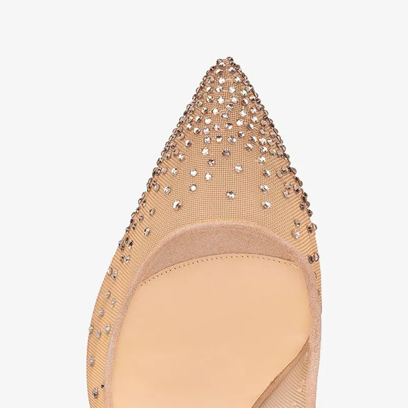 Strass-Embellished Stiletto Pump