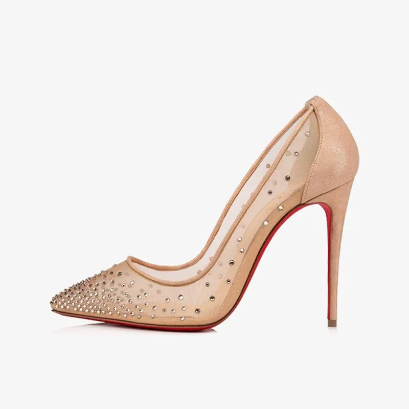 Strass-Embellished Stiletto Pump