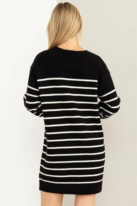Striped Sweater Dress