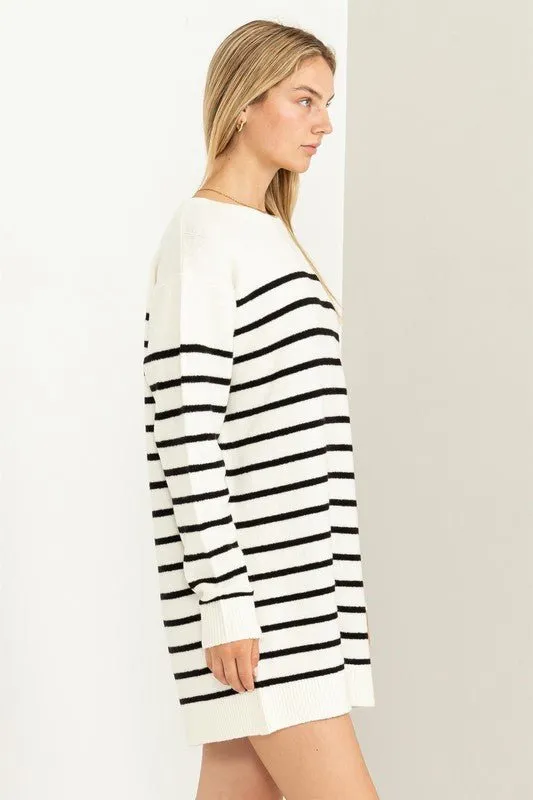 Striped Sweater Dress