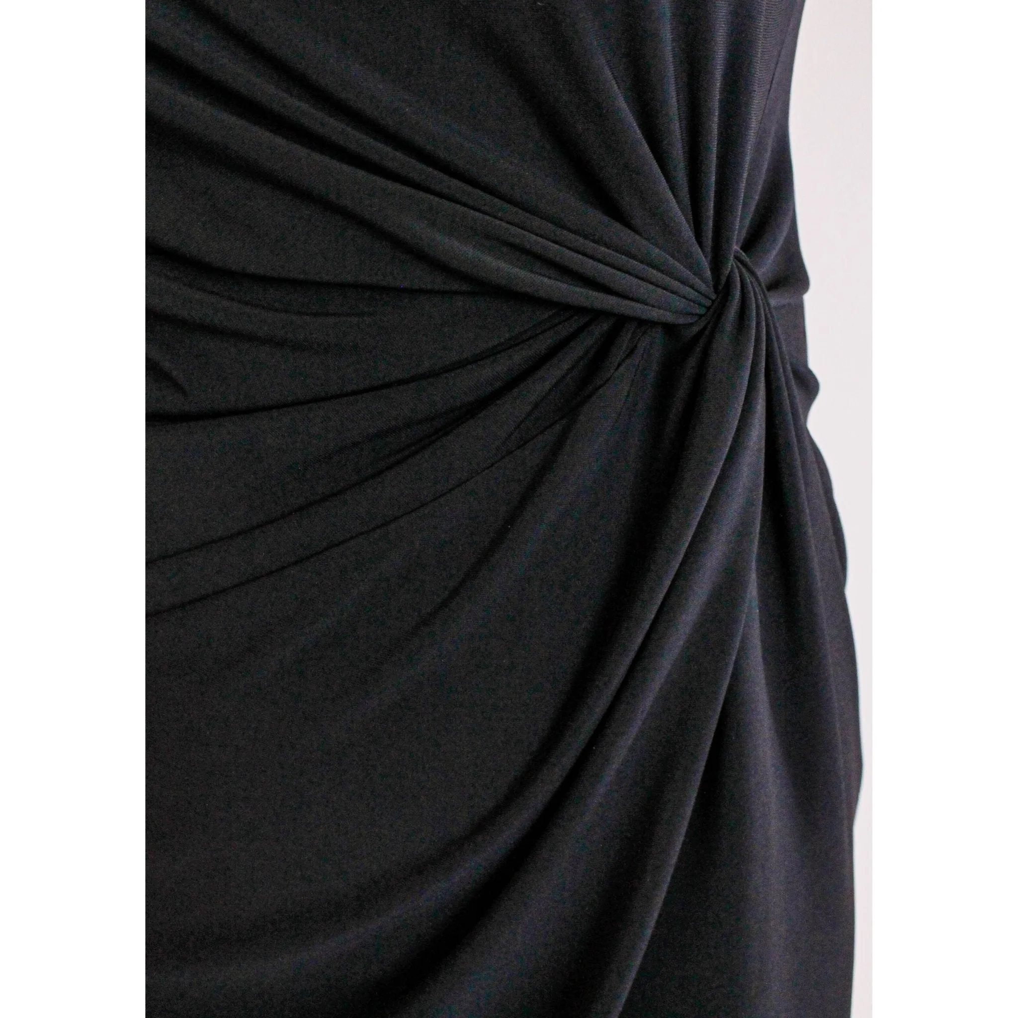 Sympli Side Twist Dress with 3/4 Sleeve