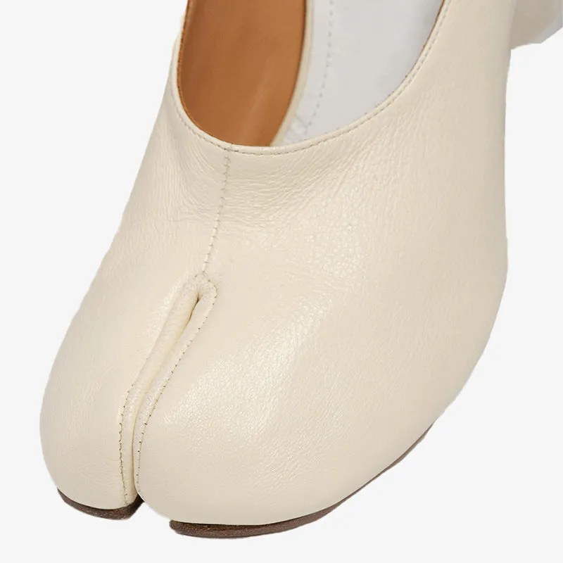 Tabi Cylindrical Heel Pumps