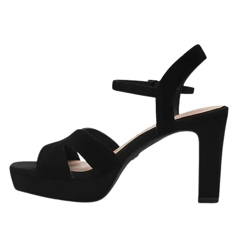 Tamaris Ladies Platform Sandals - 28309-20 - Black