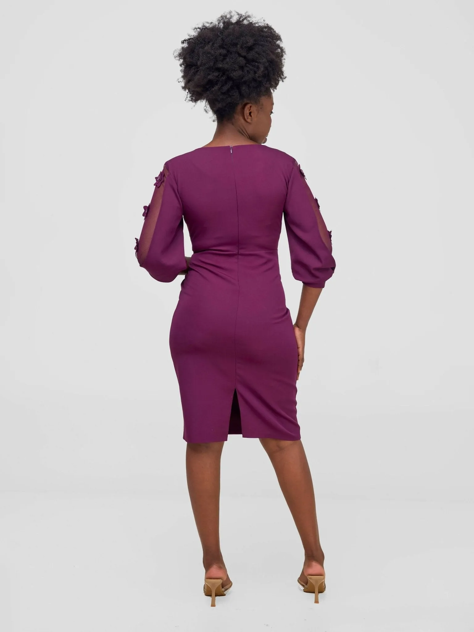 The Fashion Frenzy Pencil Dress - Maroon