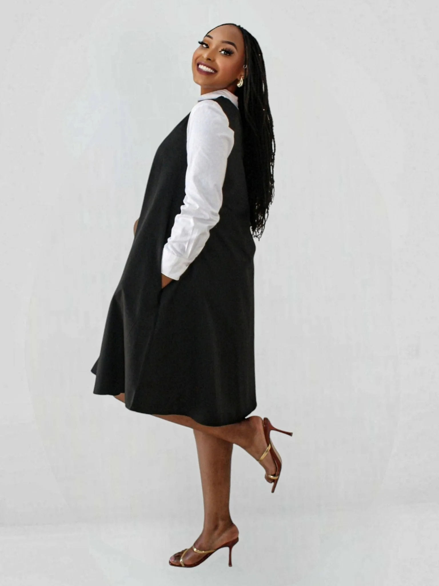The Fashion Frenzy Zuri Shift Dress - Black