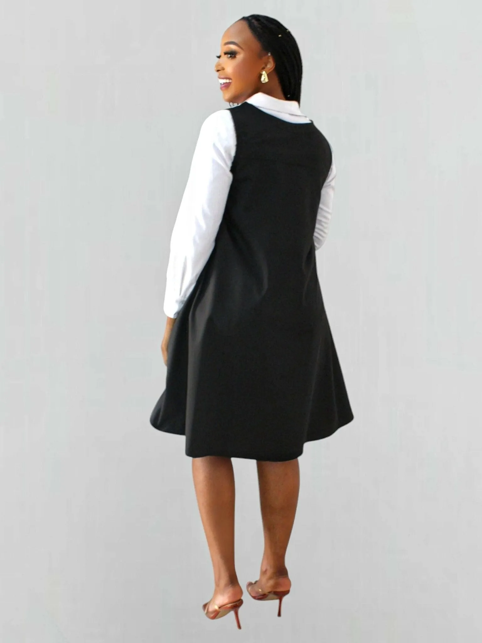 The Fashion Frenzy Zuri Shift Dress - Black