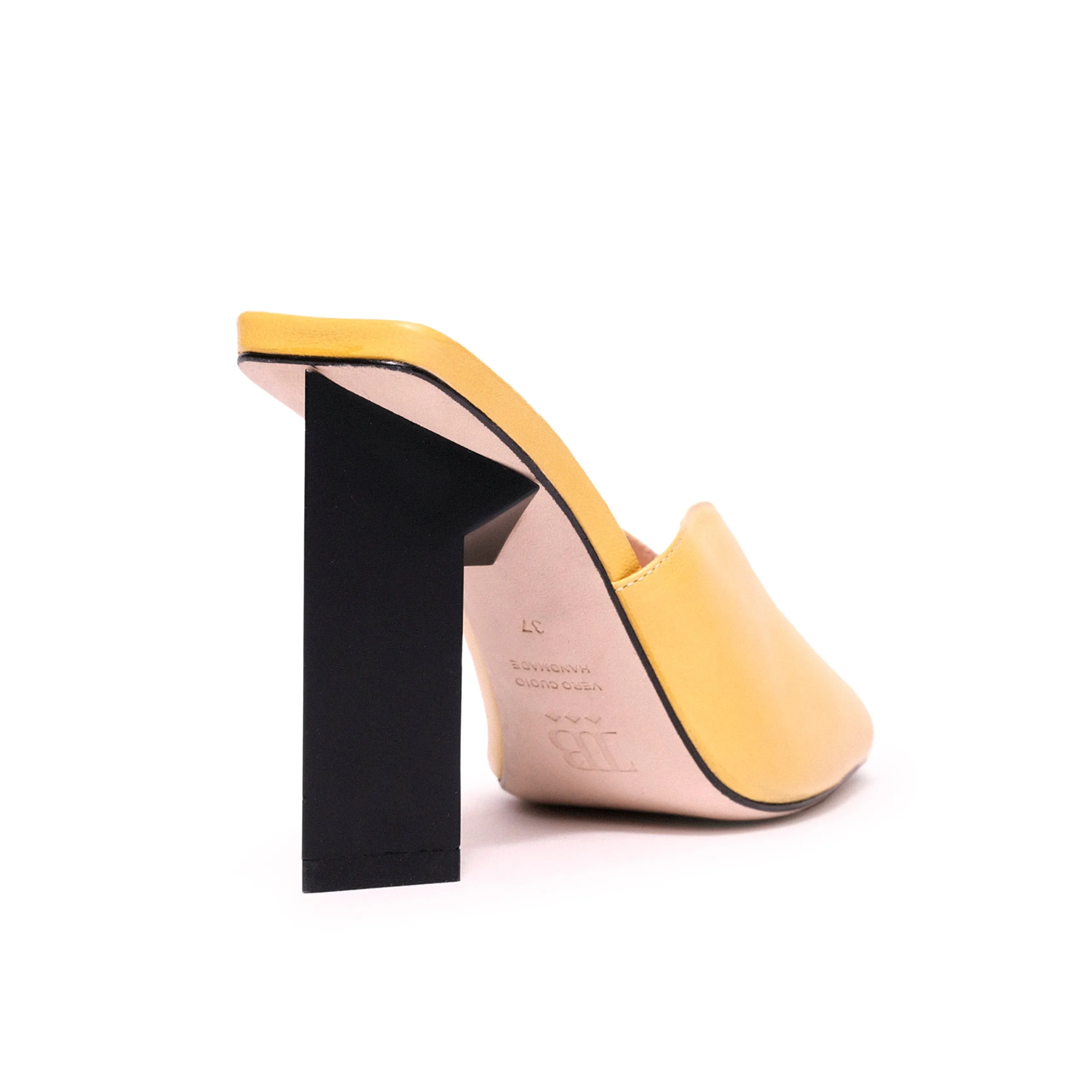 Tiffany Mule High Heels in Yellow