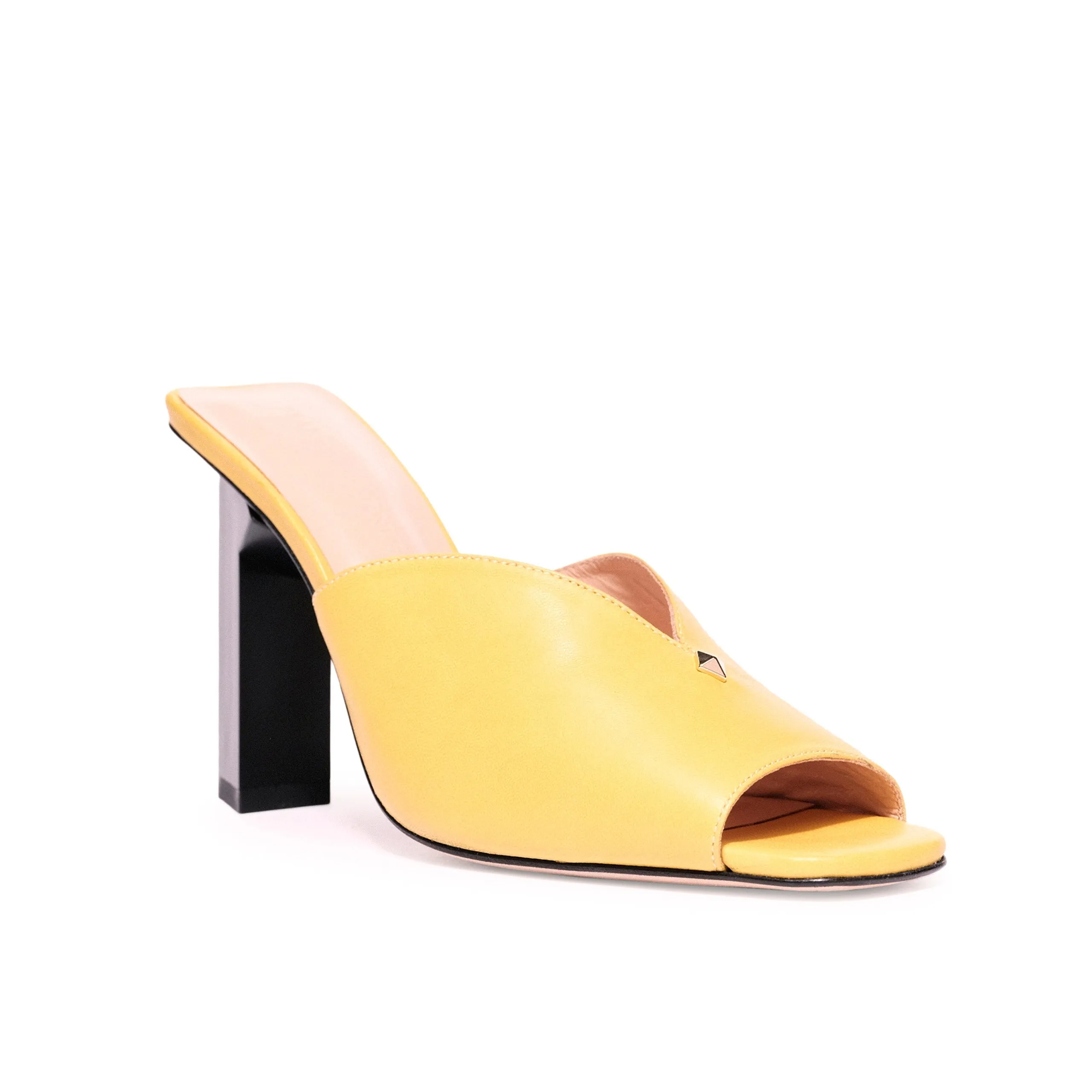 Tiffany Mule High Heels in Yellow