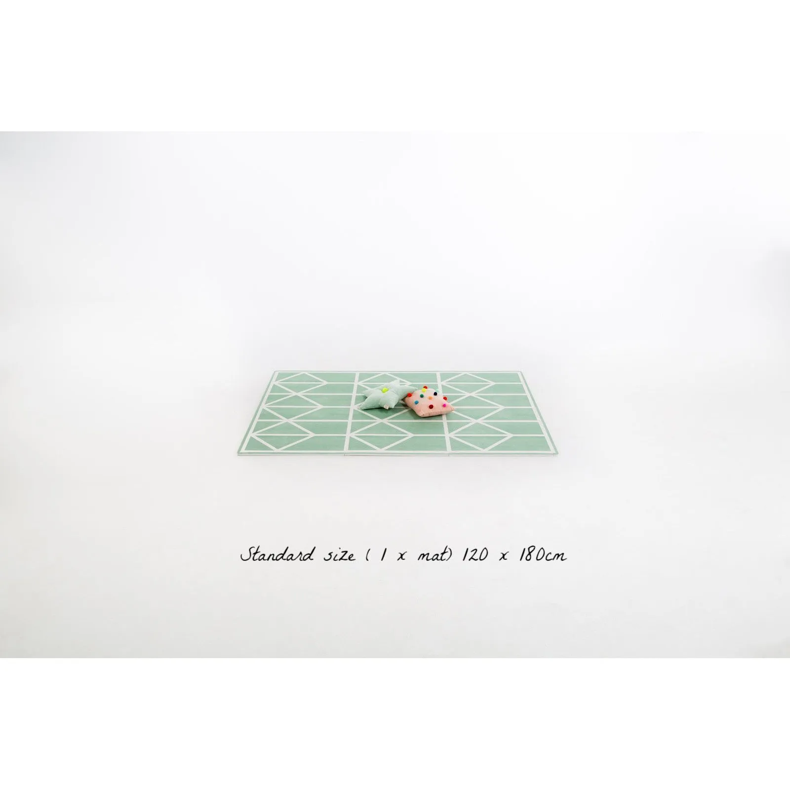 Toddlekind Prettier Puzzle Playmat Nordic Neo Matcha 120x180cm - 6 Tiles & 12 Edging Borders