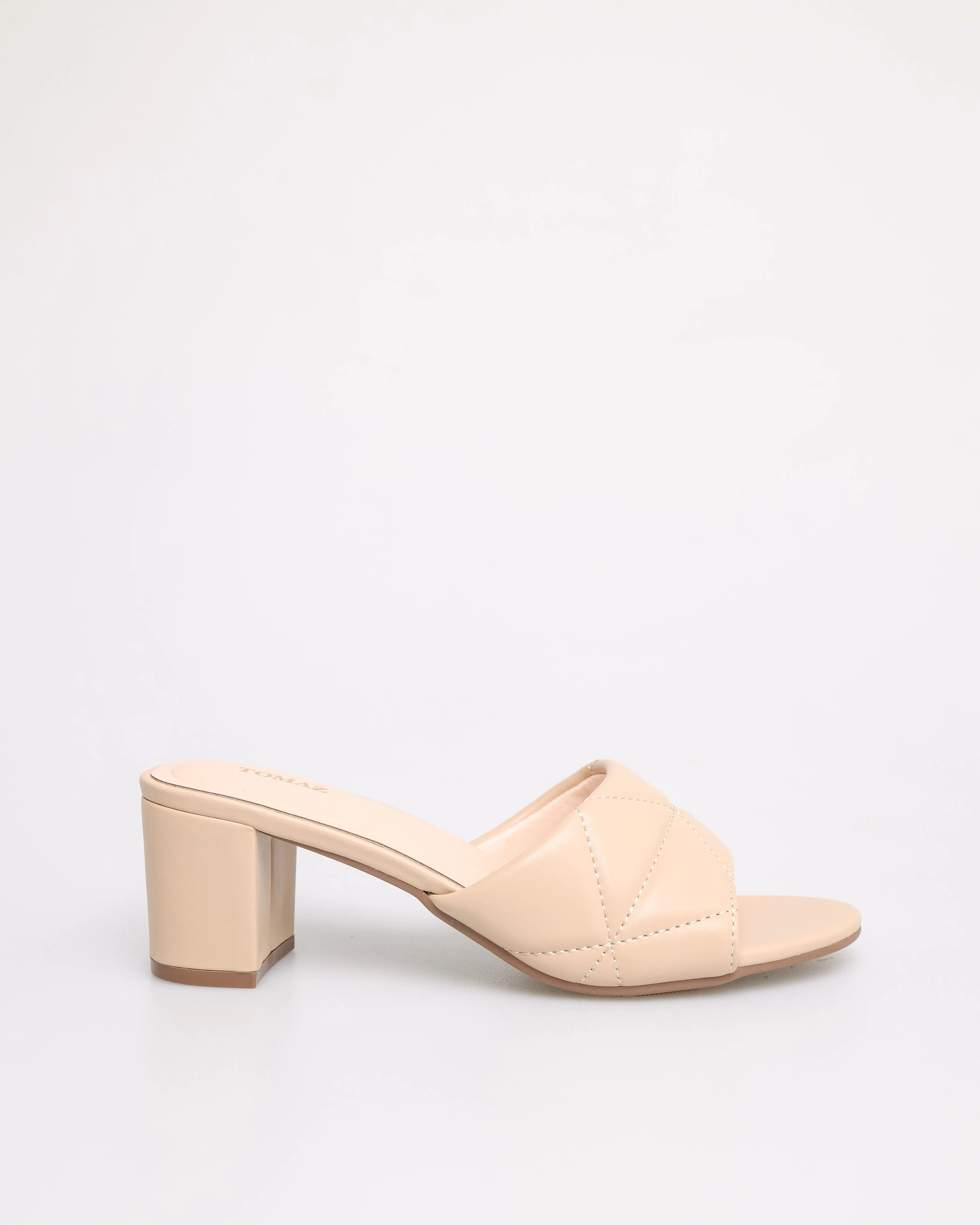 Tomaz NN210 Ladies Quilted Leather Block Heels