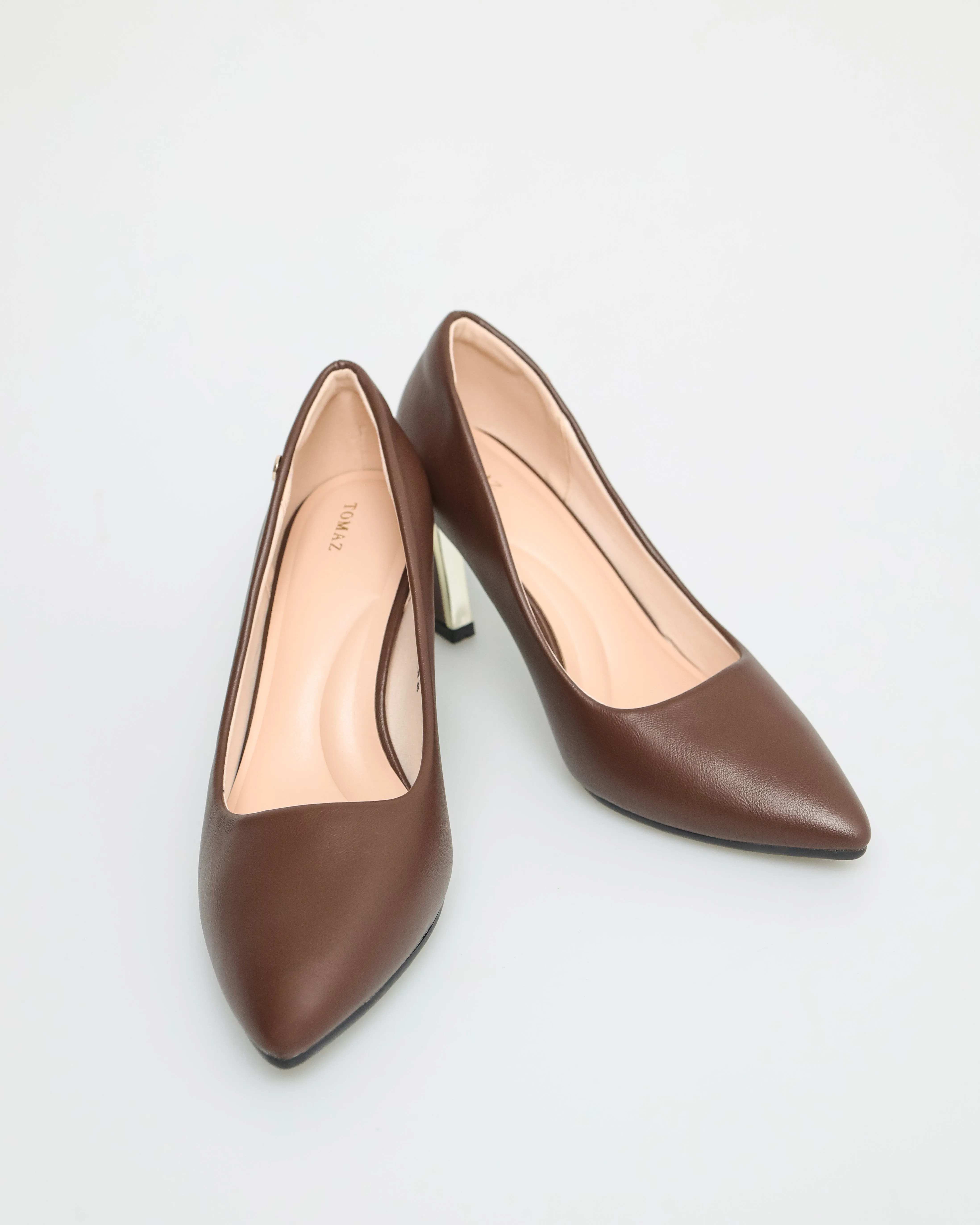 Tomaz NN239 Ladies Metallic Detail Pump Heels