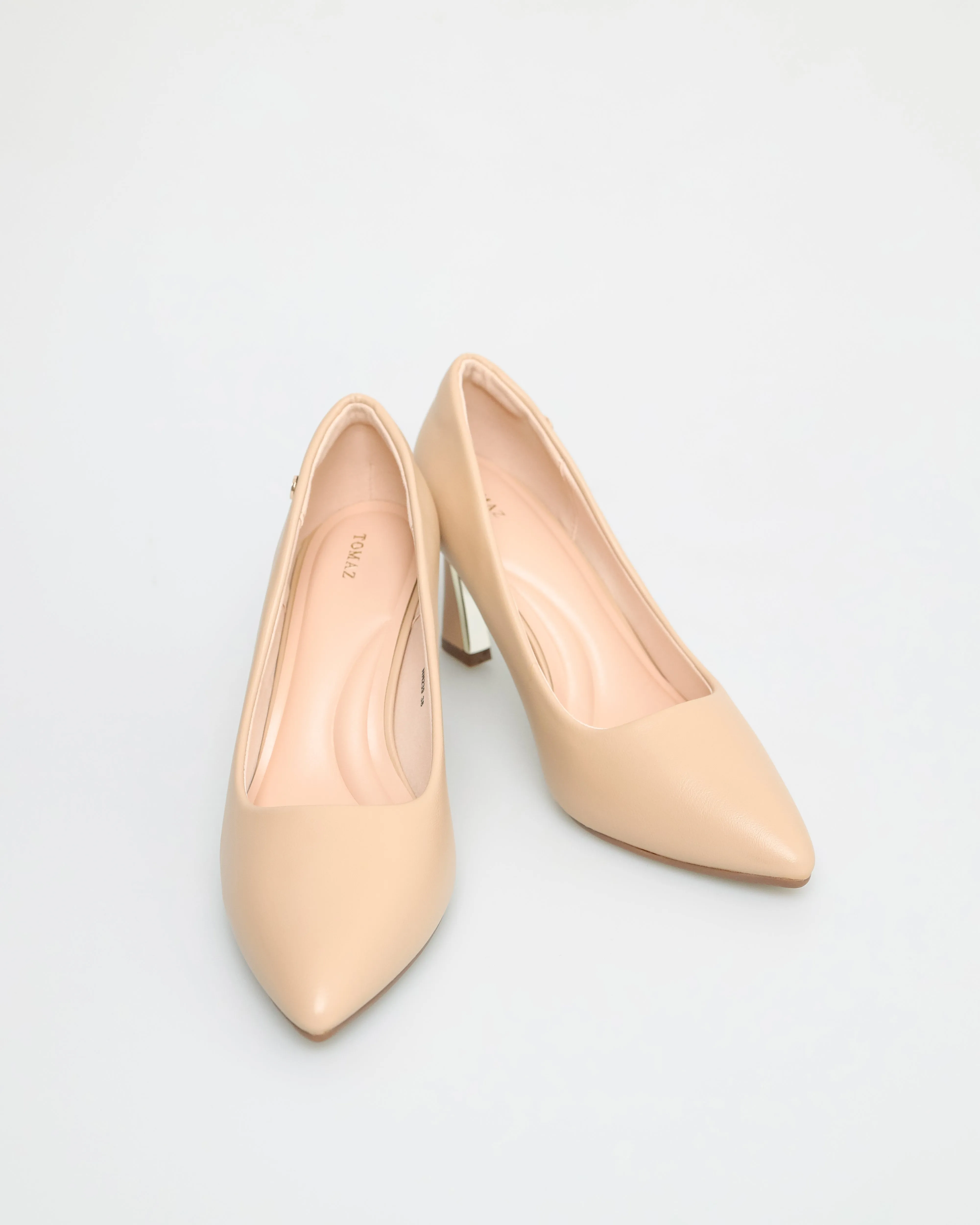 Tomaz NN239 Ladies Metallic Detail Pump Heels