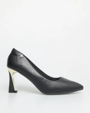 Tomaz NN239 Ladies Metallic Detail Pump Heels