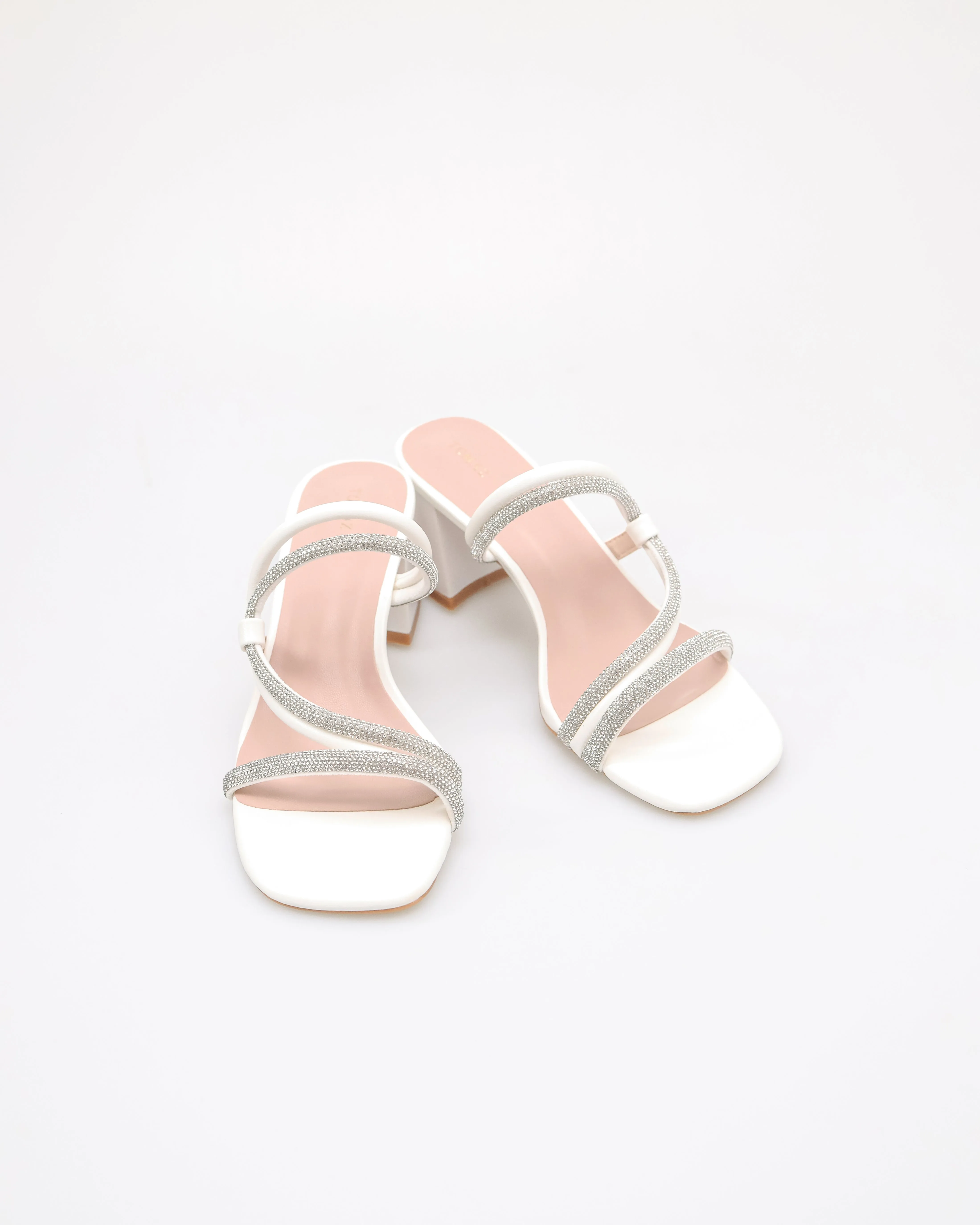 Tomaz NN372 Ladies Spiral Diamante Heels
