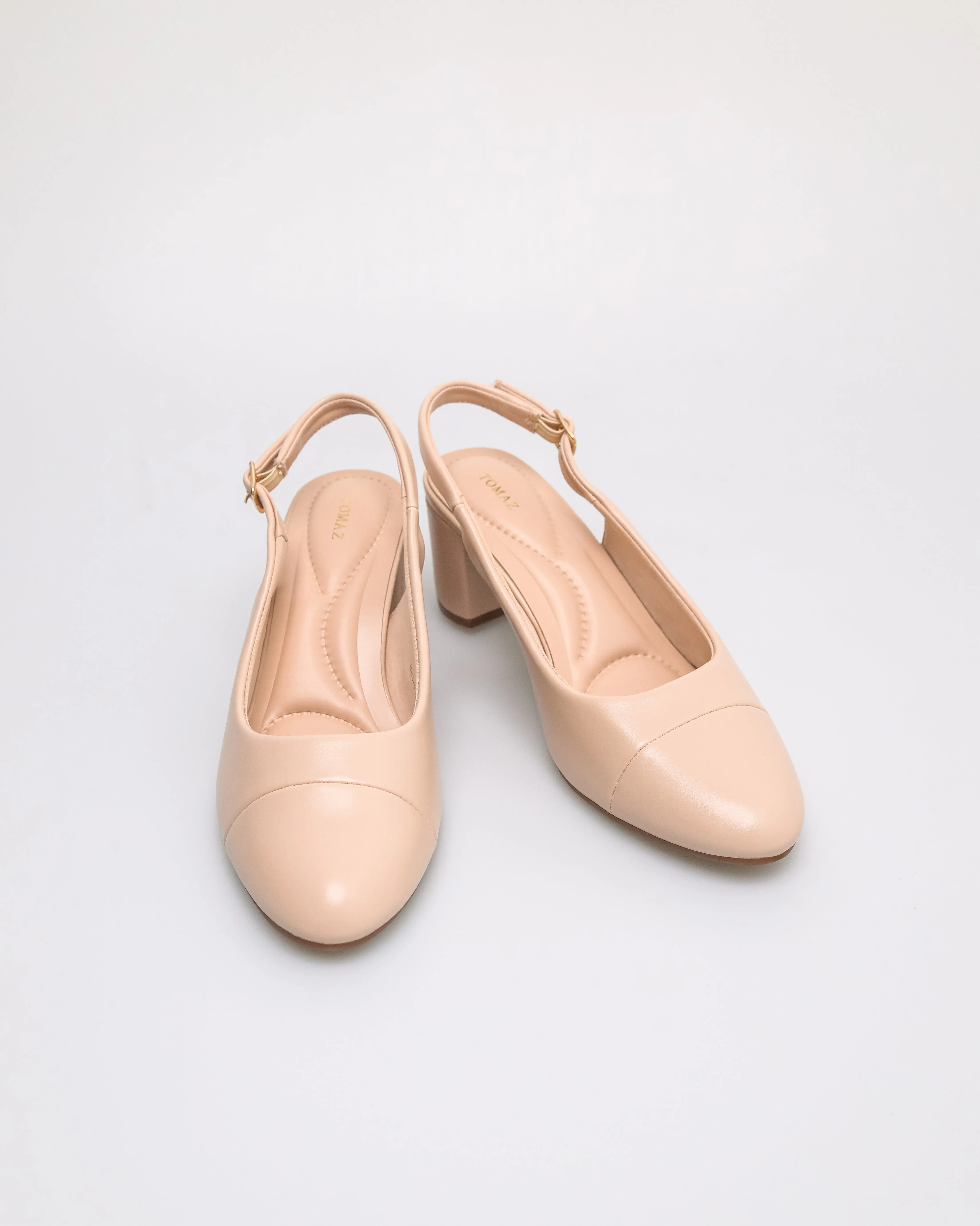 Tomaz NN379 Ladies Plain Ballerina Slingback Heels