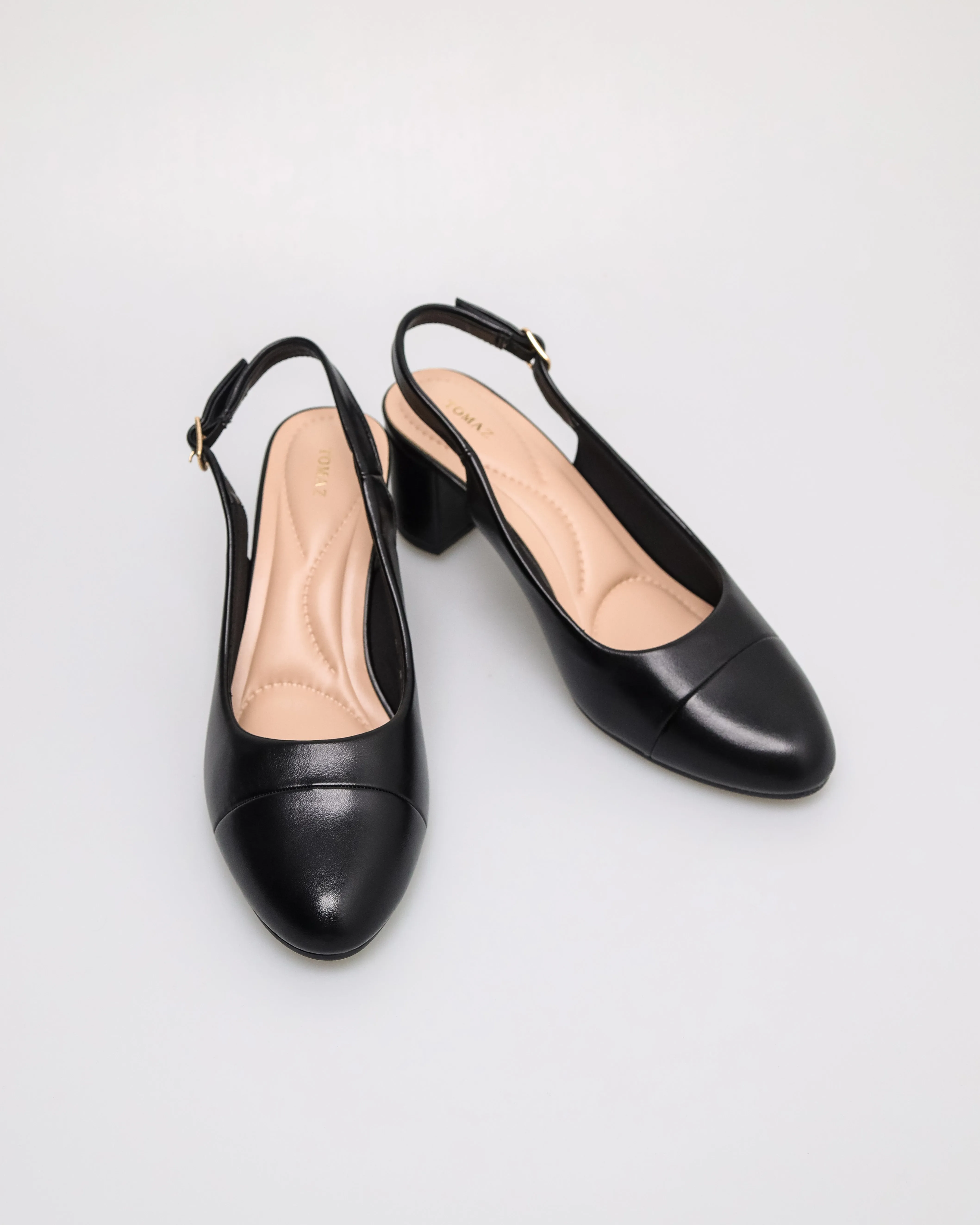 Tomaz NN379 Ladies Plain Ballerina Slingback Heels