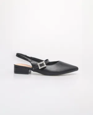 Tomaz NN430 Ladies Pointy Crystal Buckle Heels