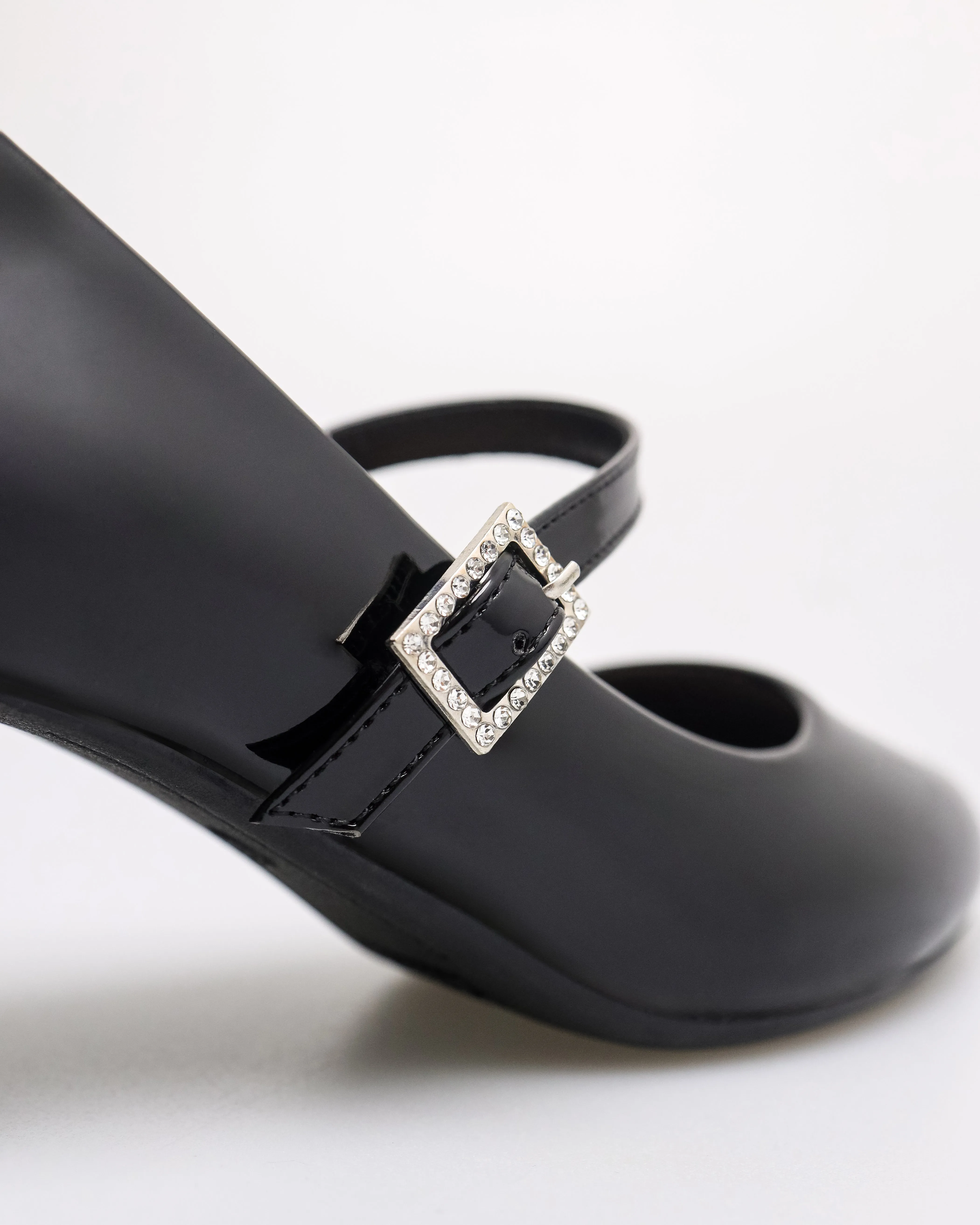 Tomaz NN466 Ladies Crystal Buckle Heels