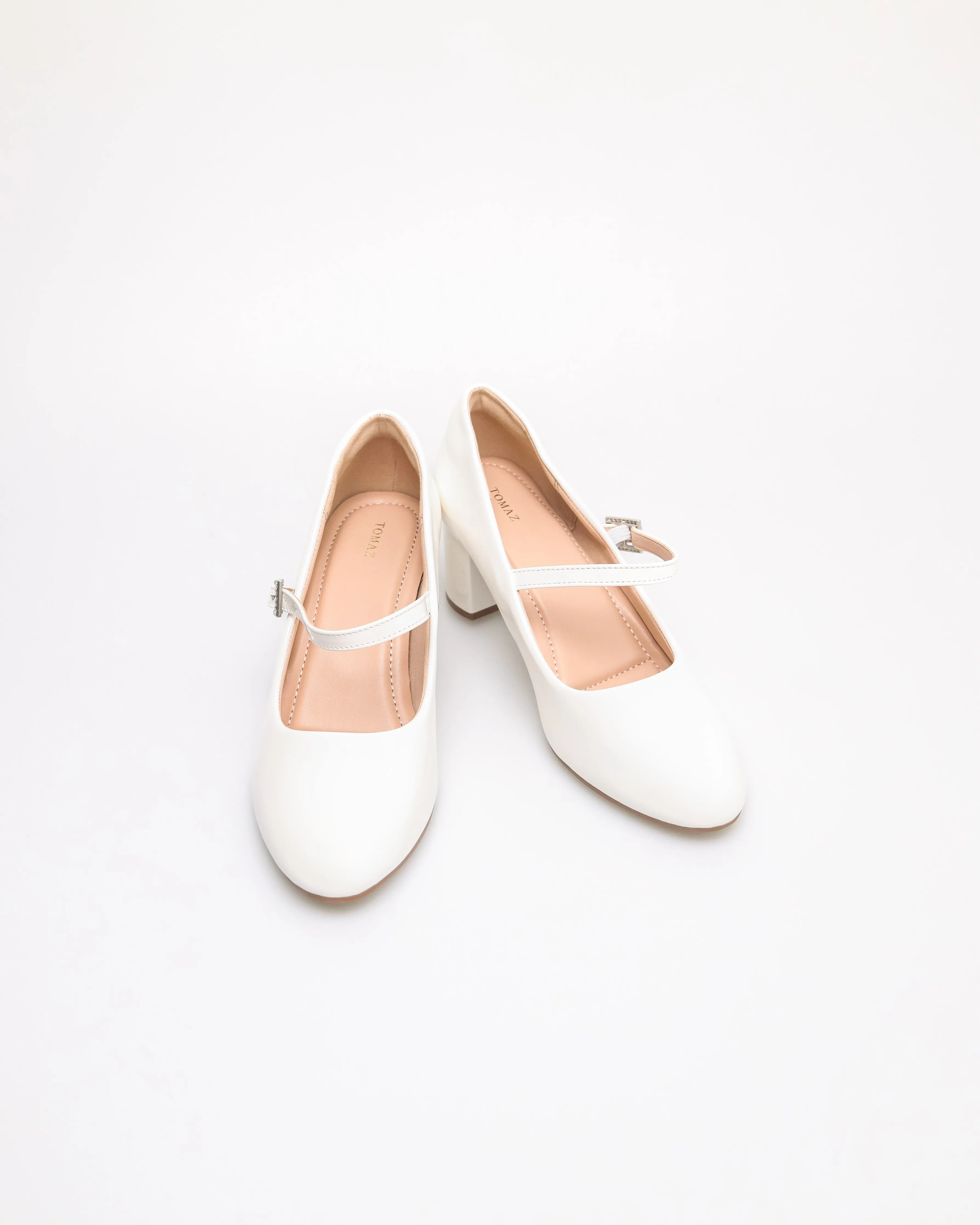 Tomaz NN466 Ladies Crystal Buckle Heels