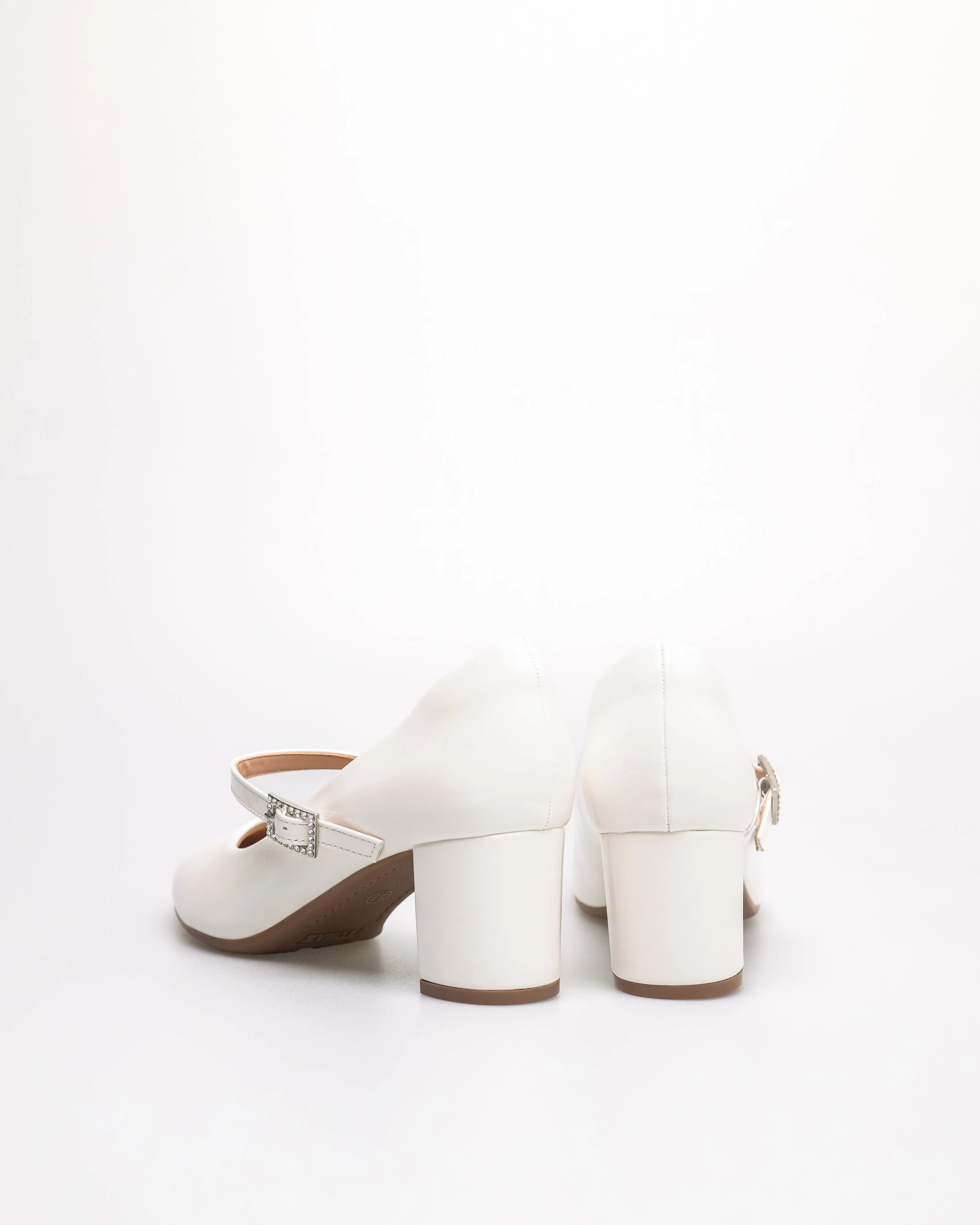 Tomaz NN466 Ladies Crystal Buckle Heels