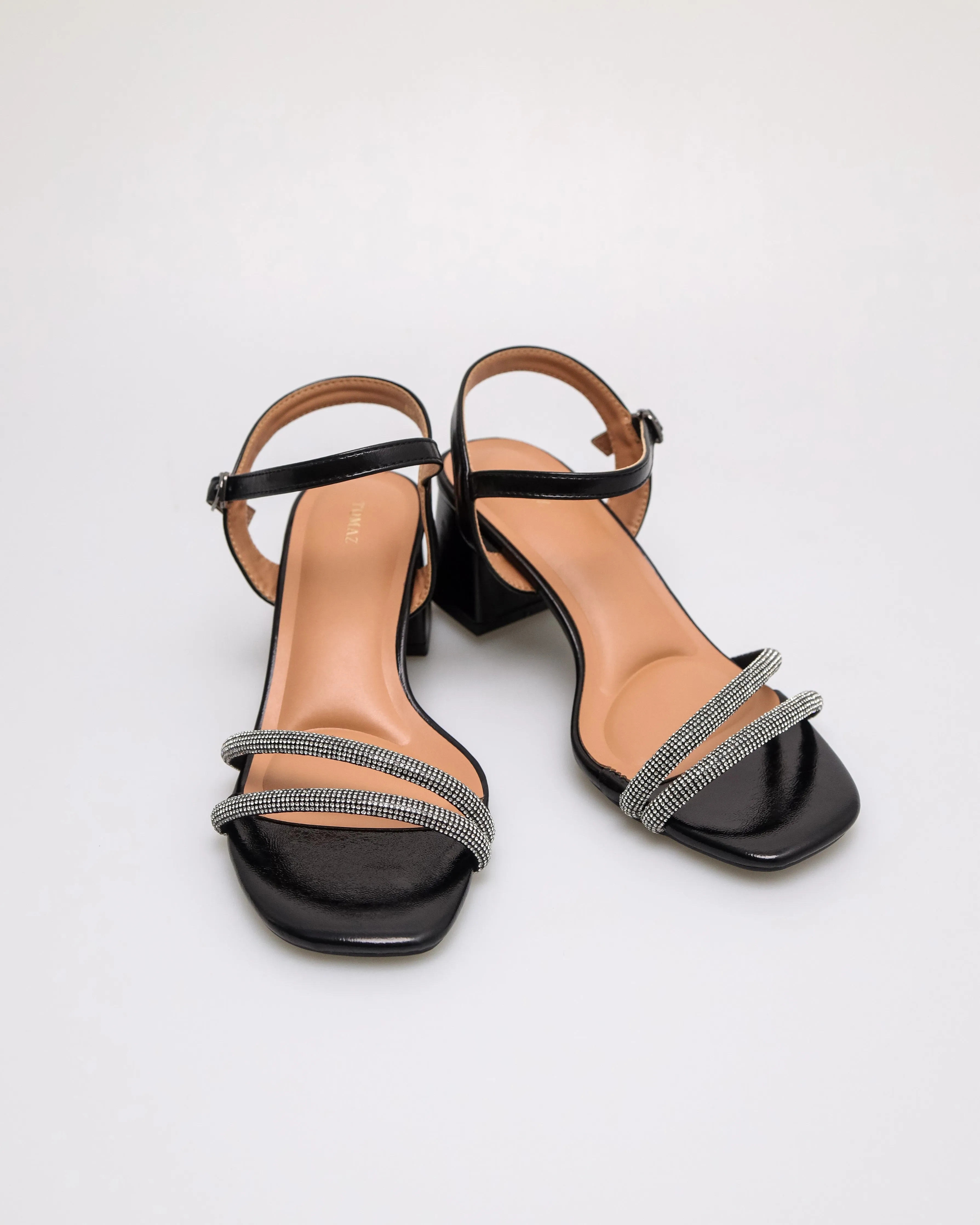 Tomaz NN524 Ladies Midnight Glitter Block Heels
