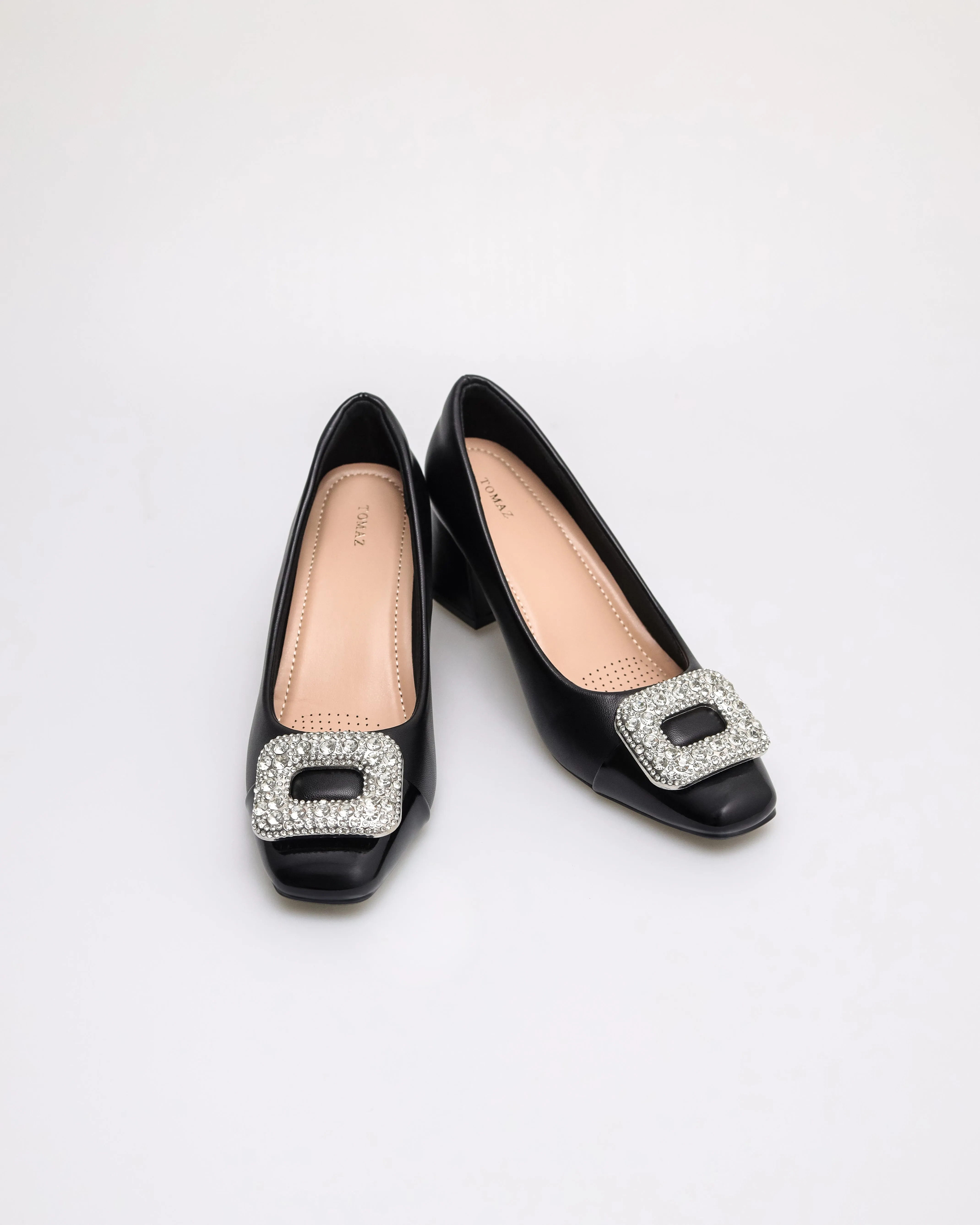 Tomaz NN532 Ladies Sparkle Block Heels