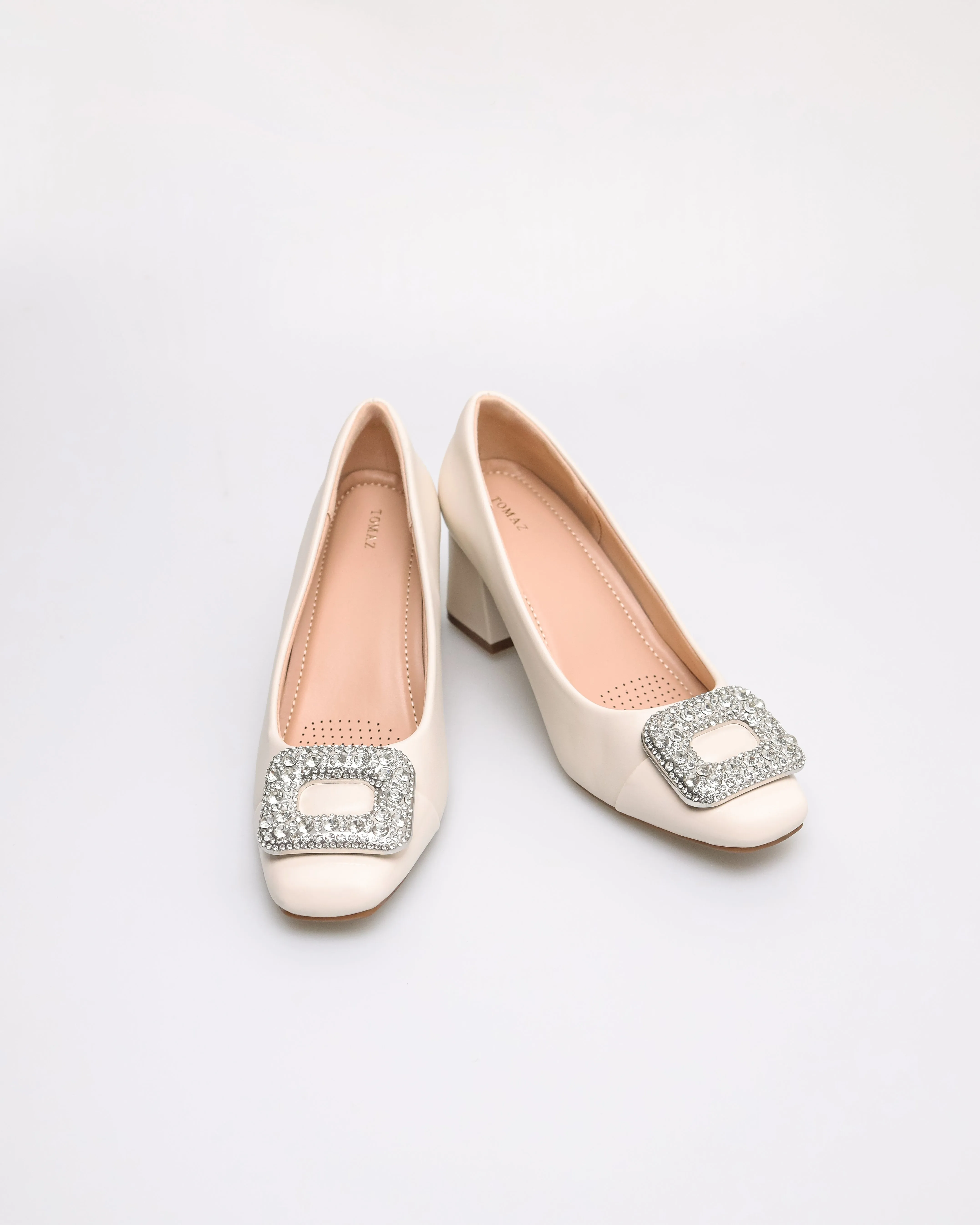 Tomaz NN532 Ladies Sparkle Block Heels