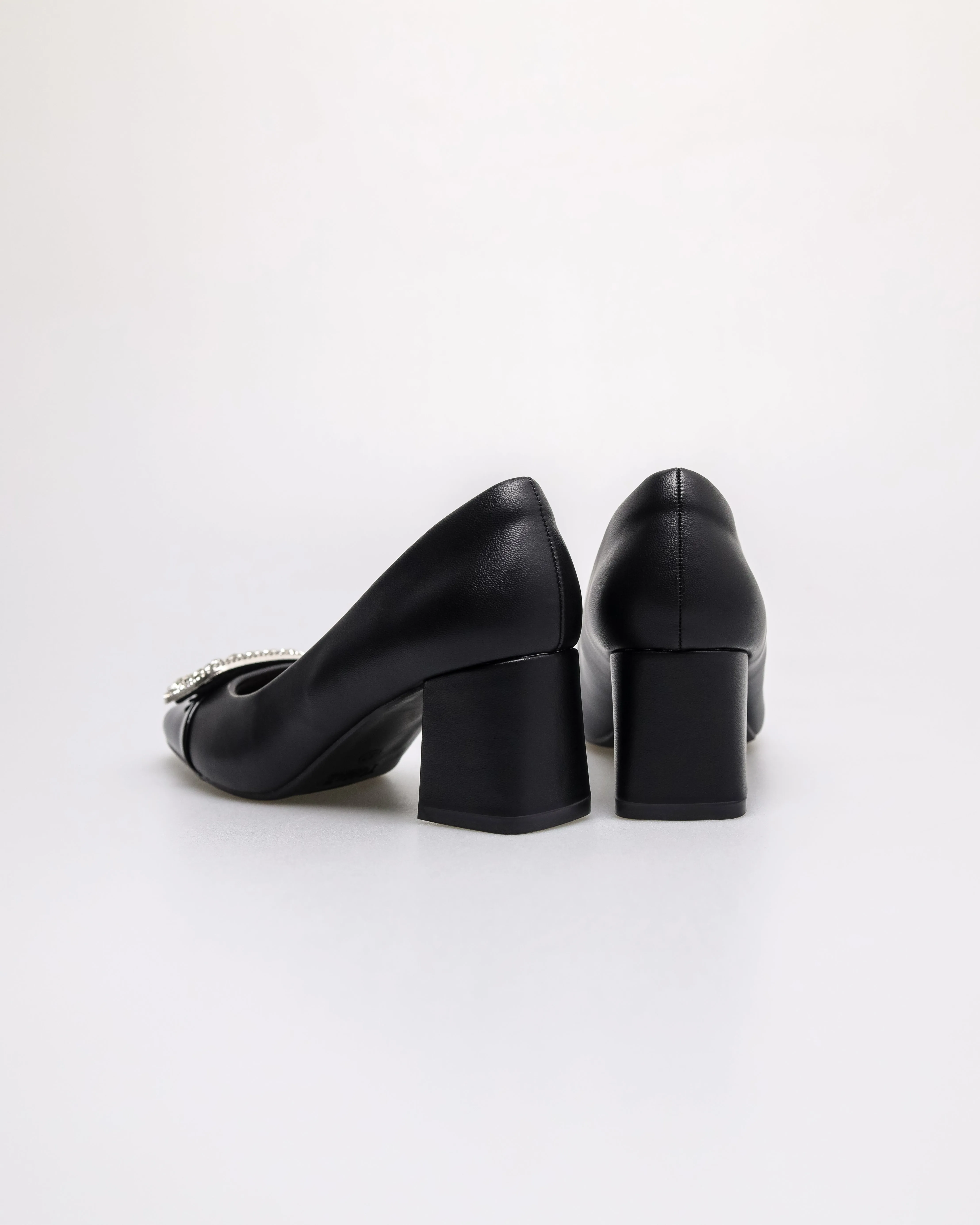Tomaz NN532 Ladies Sparkle Block Heels