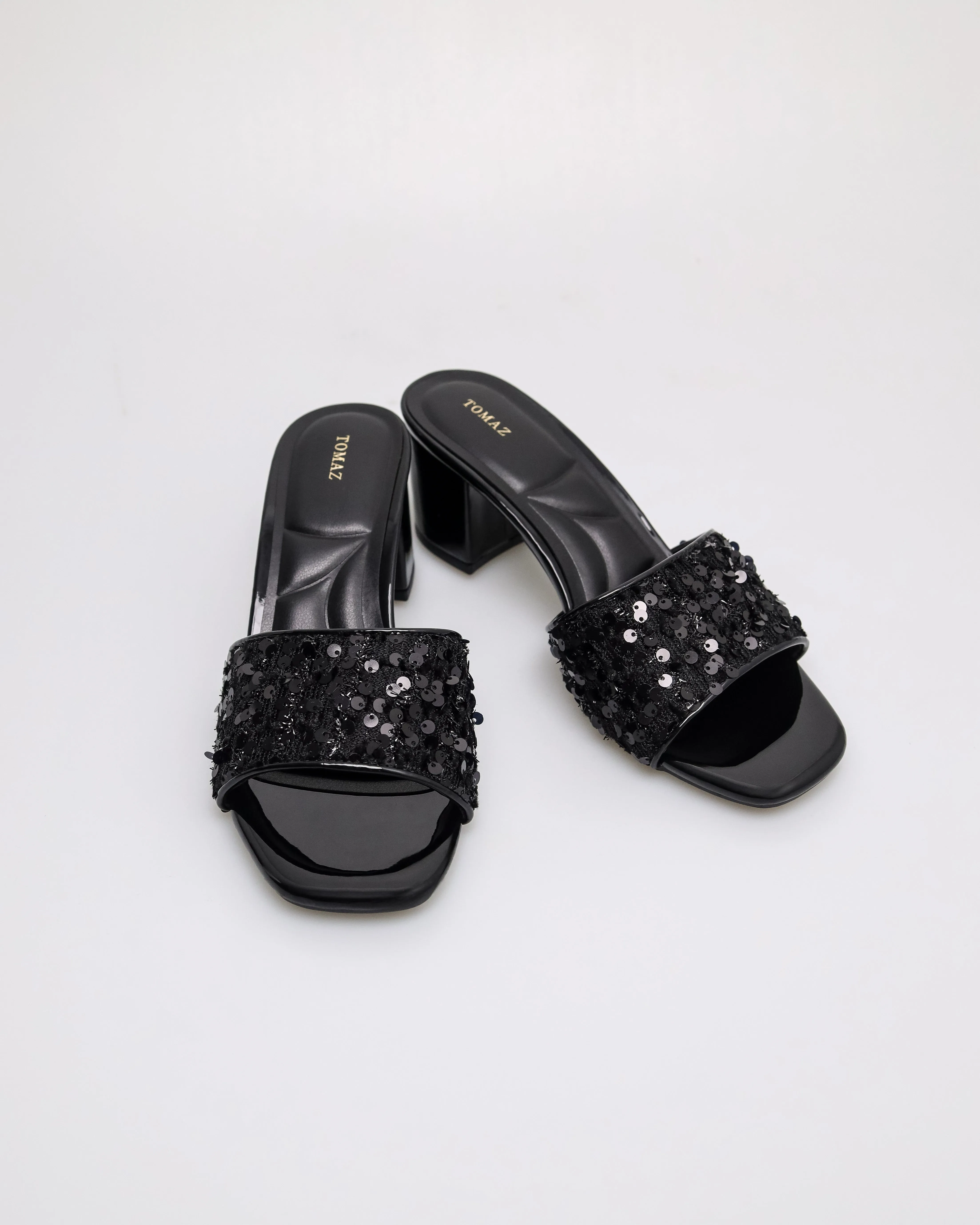 Tomaz NN553 Ladies Sequin Luxe Heels