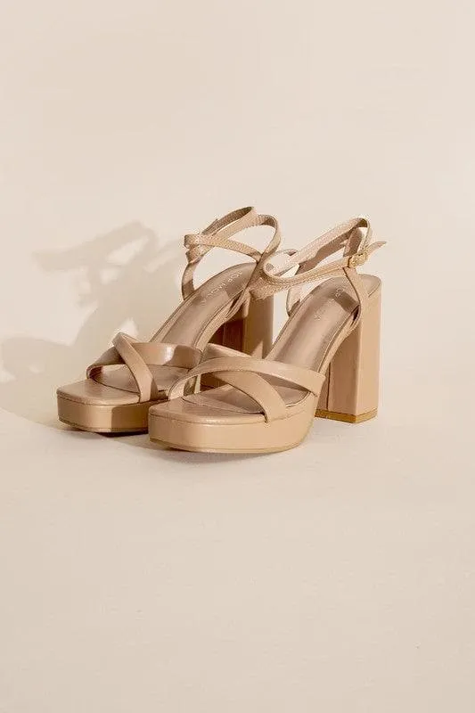 TOP MODA VALOR-1 Cross Ankle Strap Heels