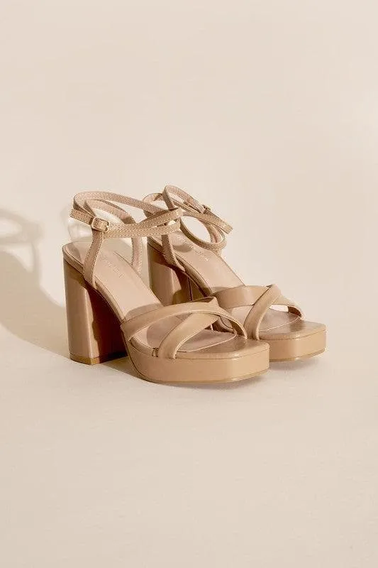 TOP MODA VALOR-1 Cross Ankle Strap Heels