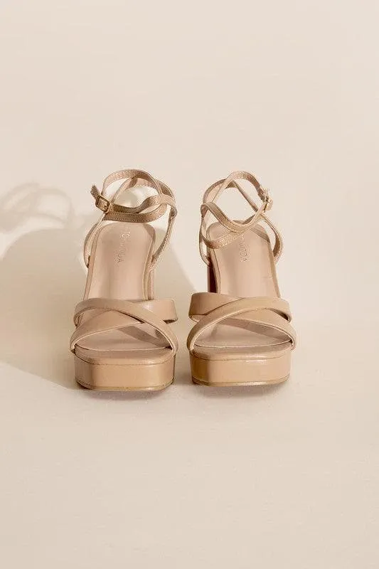 TOP MODA VALOR-1 Cross Ankle Strap Heels