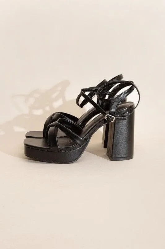 TOP MODA VALOR-1 Cross Ankle Strap Heels