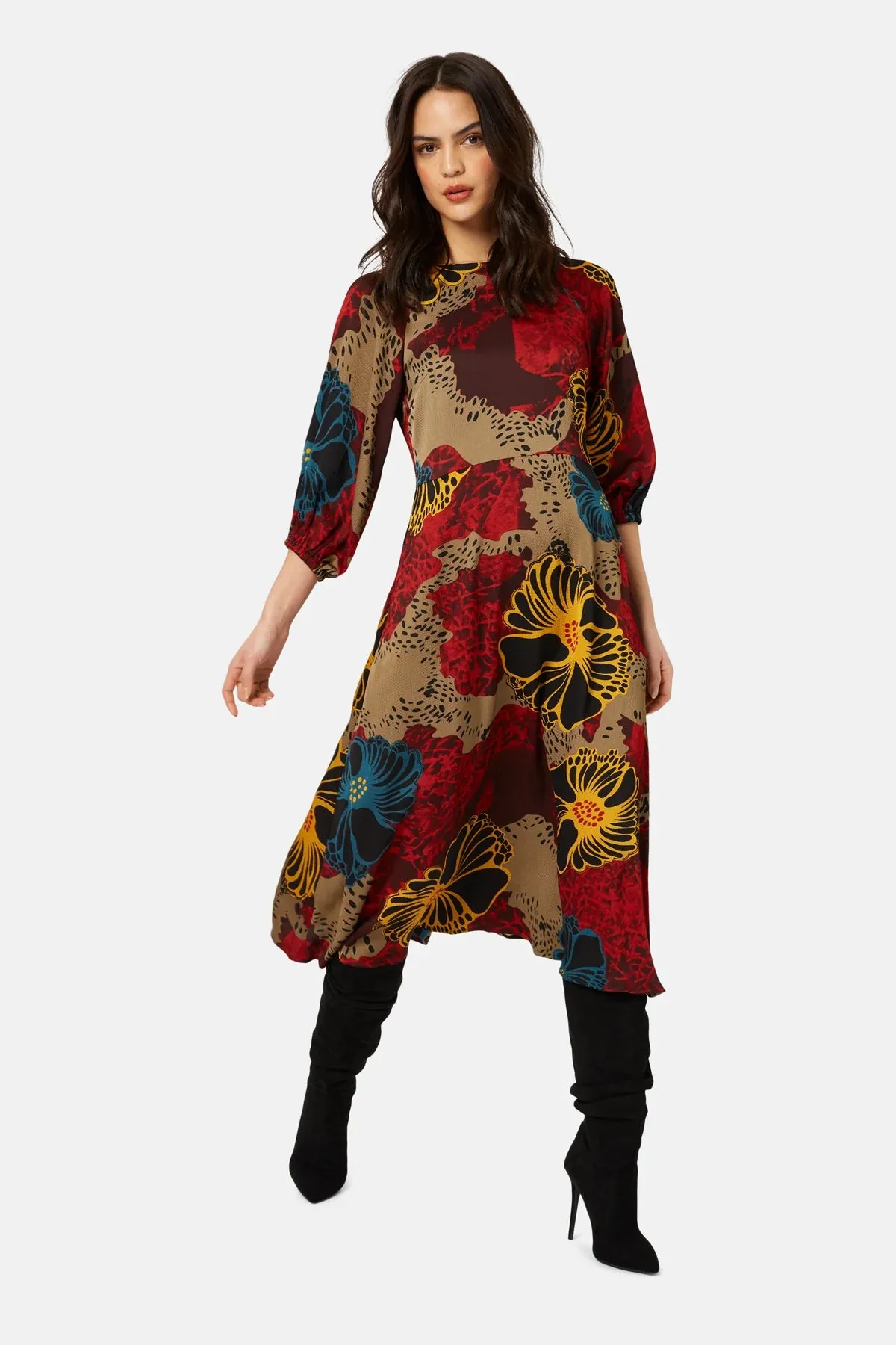Traffic People Into My Arms Drape Dress