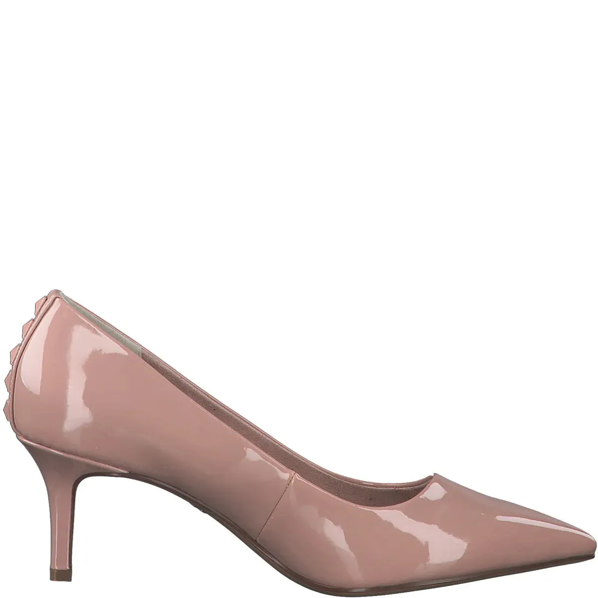 Trendsetter Pink Patent Jeweled Pumps