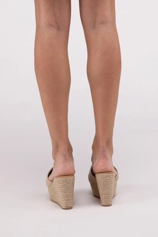 Tropics Espadrille Wedge Platform Heel Sandals
