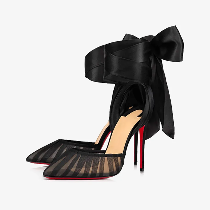 Urban Style Pump with Satin Crepe Strap