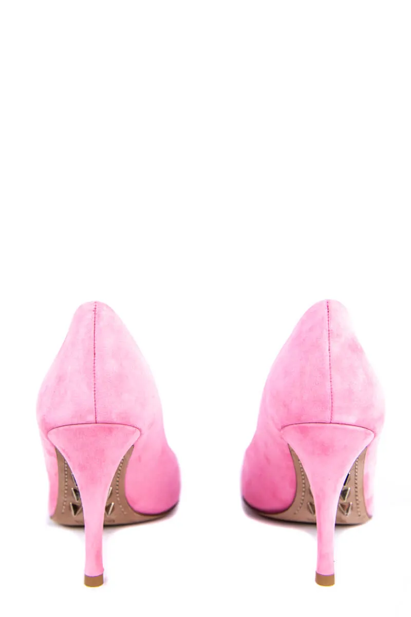 Valentino Pink Suede Rockstud Pumps New Size US 8 | EU 38