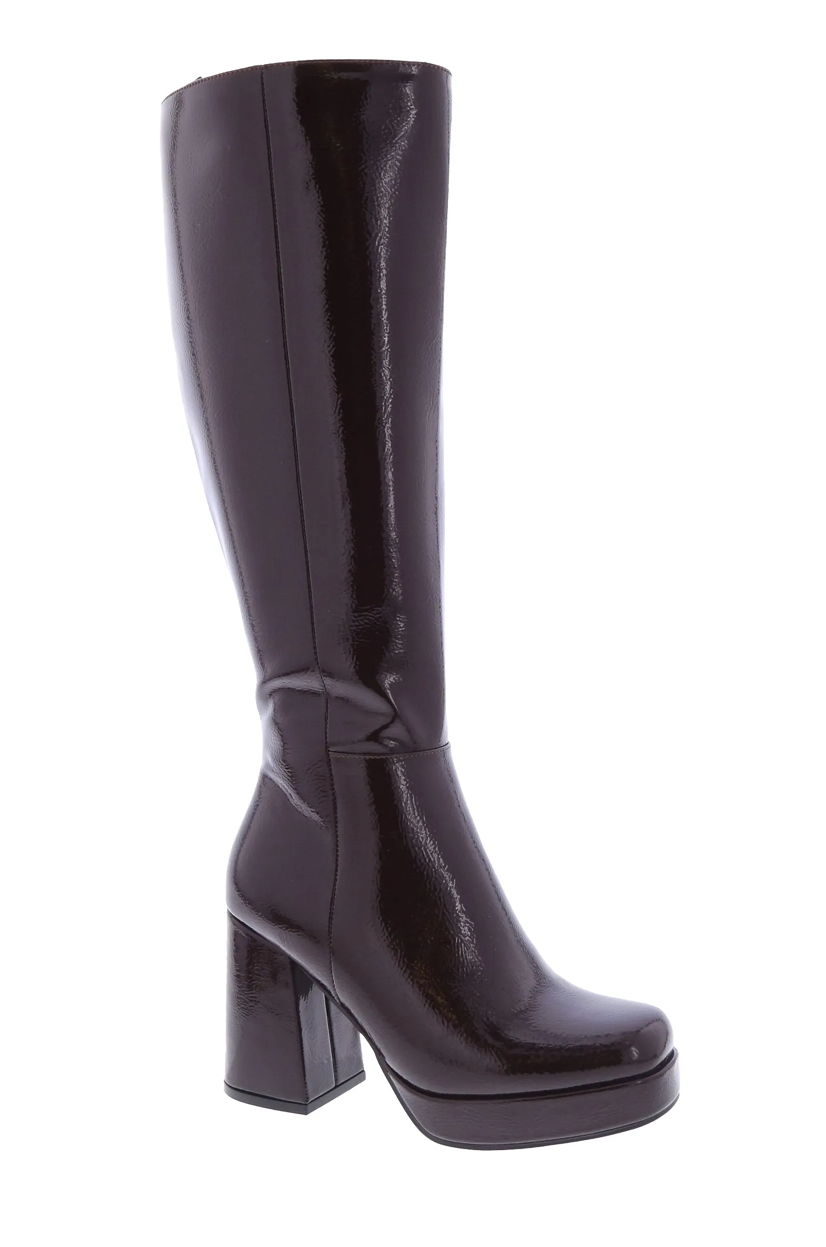 Venom - Block Heel Knee High Platform Boots for Women, Chunky Heel Boots, Stylish Winter Footwear, Trendy Knee-High Boots, Comfortable & Bold Design