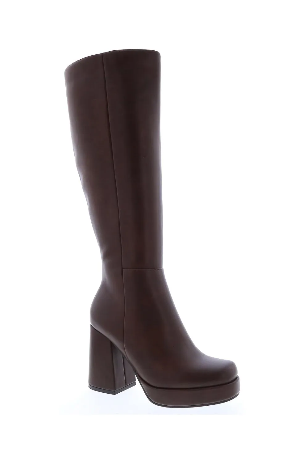 Venom - Block Heel Knee High Platform Boots for Women, Chunky Heel Boots, Stylish Winter Footwear, Trendy Knee-High Boots, Comfortable & Bold Design