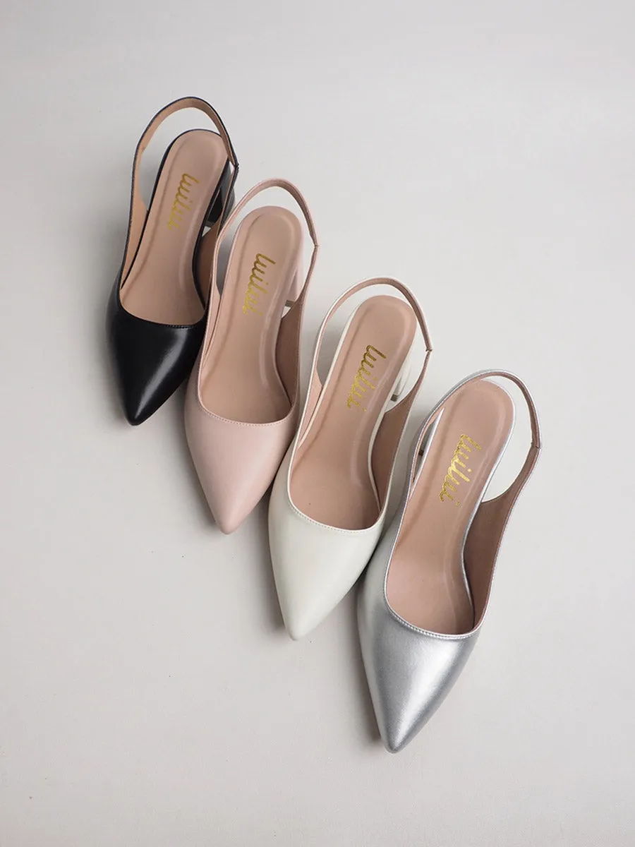 VERONA slingback pumps on block heel