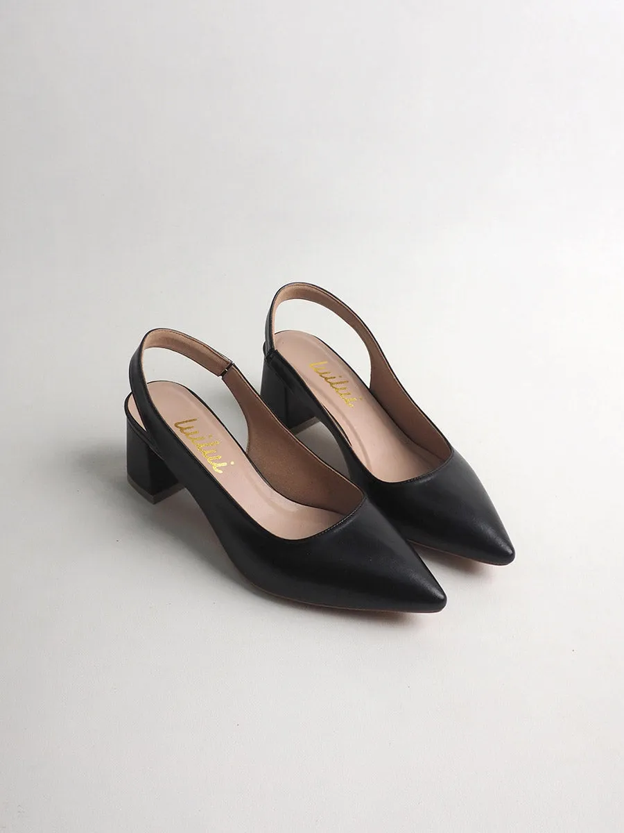 VERONA slingback pumps on block heel