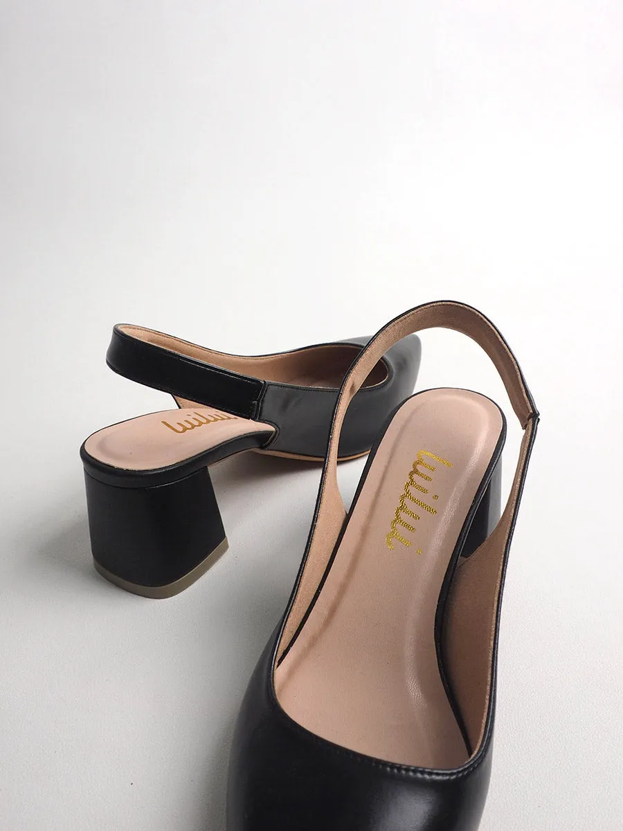 VERONA slingback pumps on block heel