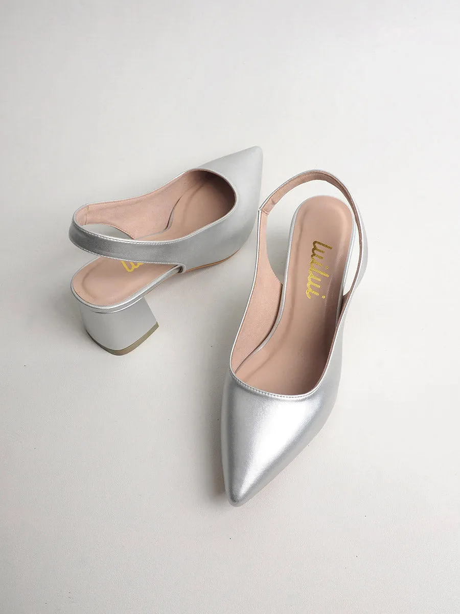 VERONA slingback pumps on block heel