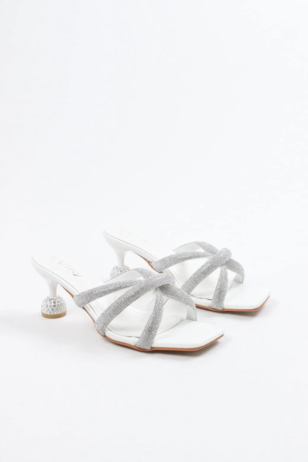 Viny Women's Sparkle Cross Heels