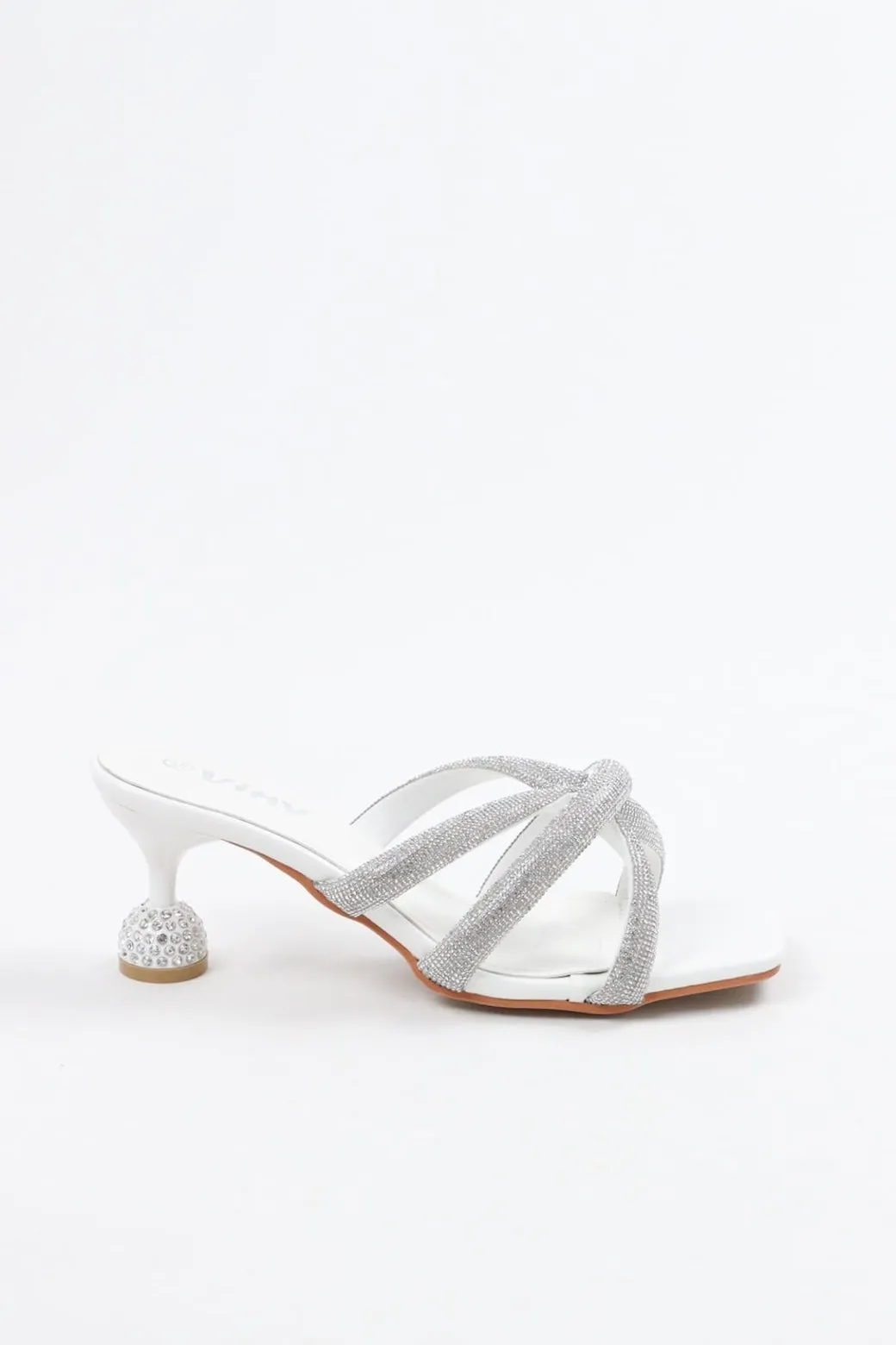 Viny Women's Sparkle Cross Heels