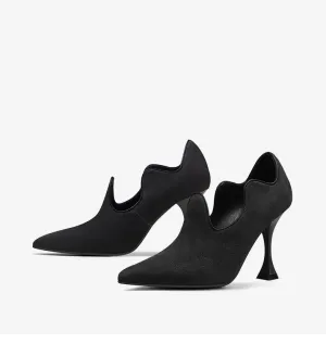 Wavy Pointed Toe High Heel Pumps